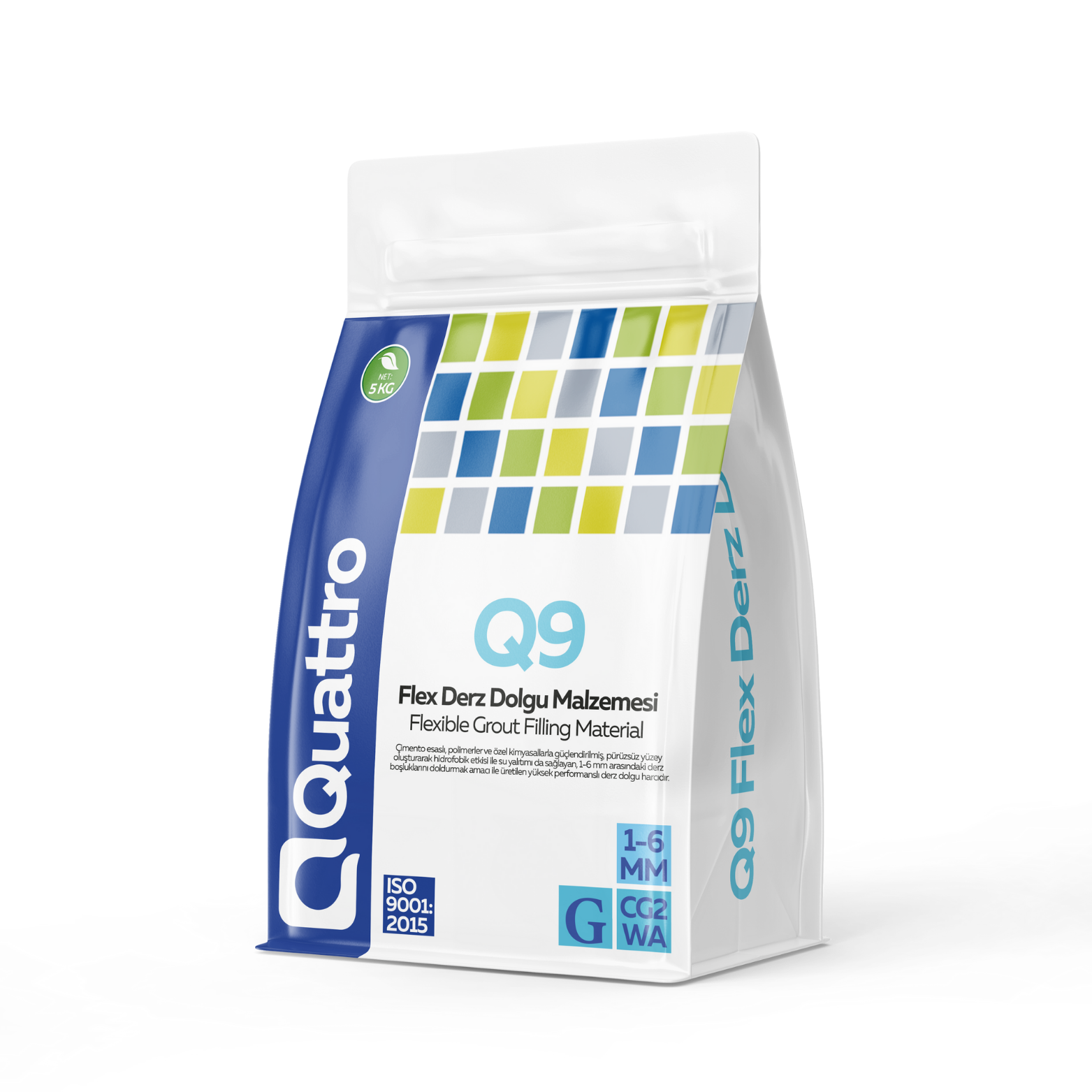 Quattro Q9 5KG Quattro Q9 Flex Silikonlu Derz Dolgu Malzemesi 1-6 mm 5 KG - Görsel 1